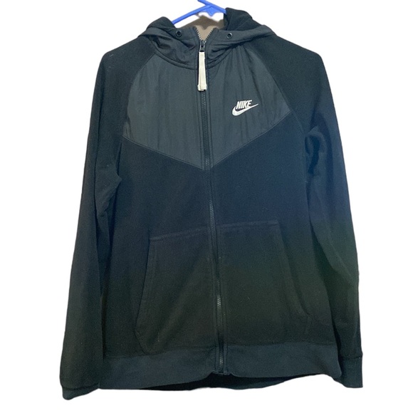 Nike Other - Nike embroidered logo fleece zipped hooded jacket